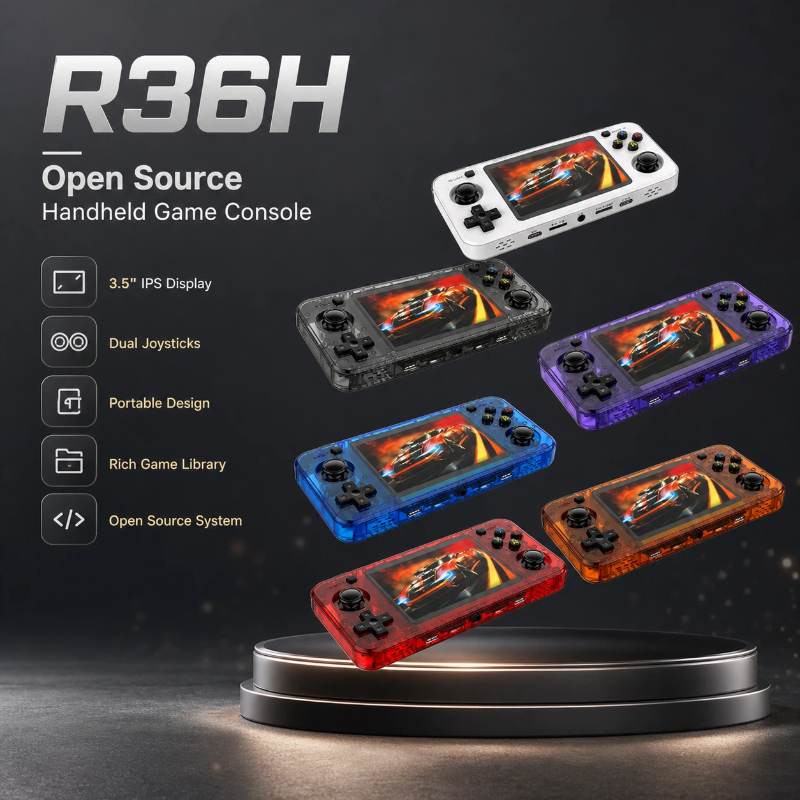 Gaming Console Years - Consolas de videojuegos portátiles R36h, pantalla