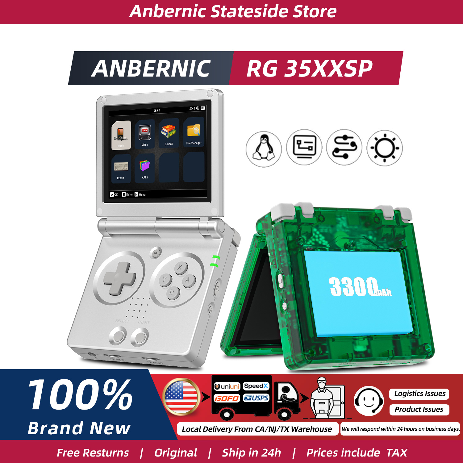 Gaming Console Years - Consola de Juegos Retro ANBERNIC RG35XXSP