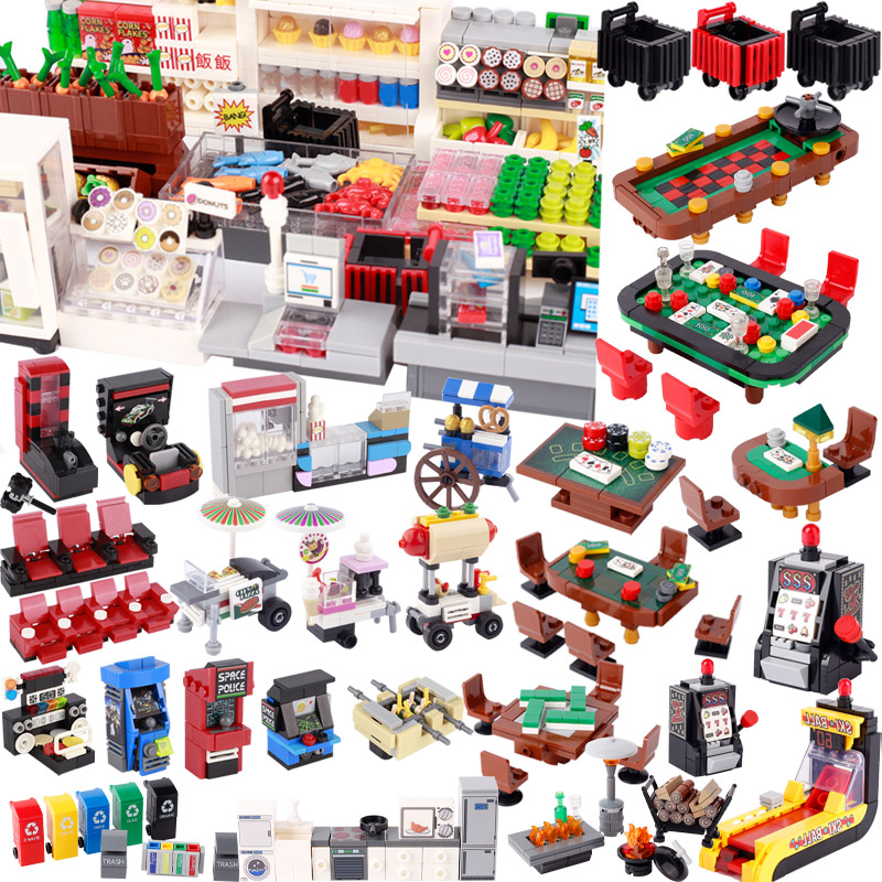 Gaming Console Lego - City Street View escena de bloques