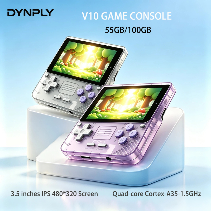 Gaming Console Cartoon - Consola de Juegos Retro POWKIDDY V10