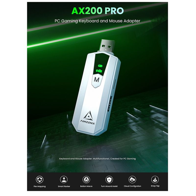 AIMZENIX AX200PRO Adaptador Co - Gaming Console Cartoon reseña y precio