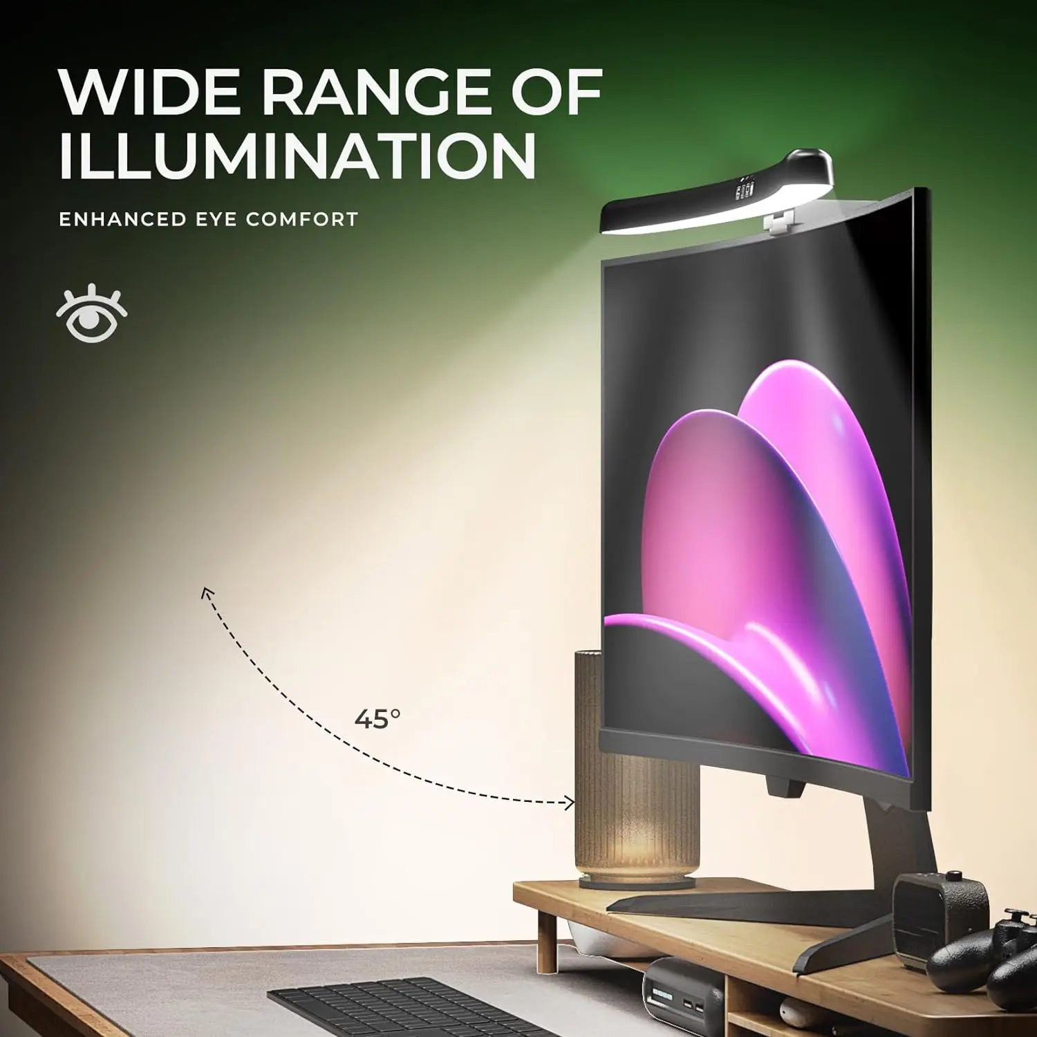 Barra de Luz para Monitor de C - Gaming Console Desk reseña y precio